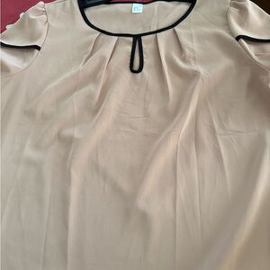 Elegant Beige Women's Top